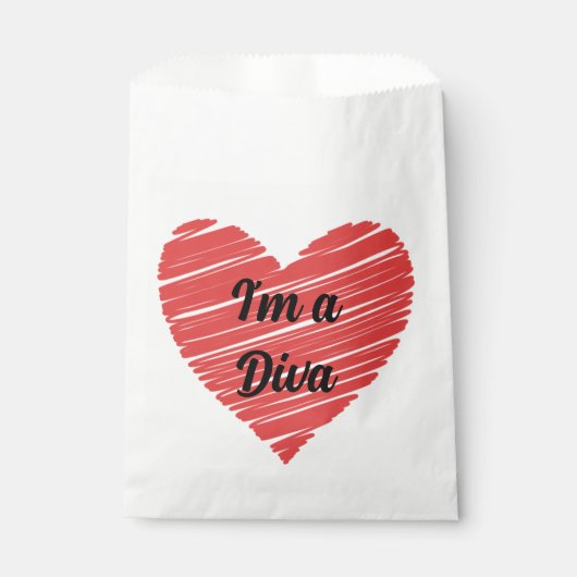 Valentine Red Happy heart romance graphic Geschenktütchen (Vorderseite)