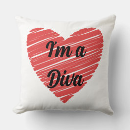 Valentine Red Happy heart romance graphic Kissen