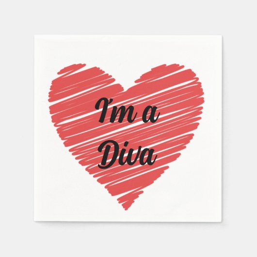 Valentine Red Happy heart romance graphic Serviette (Vorderseite)