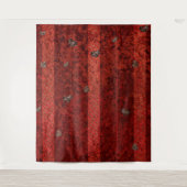 Valentine Red Heart Foto Hintergrundband Wandteppich (Vorderseite)