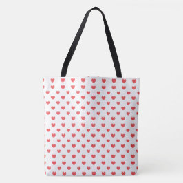 Valentine Red Heart Leinwände Tote Bag Tasche