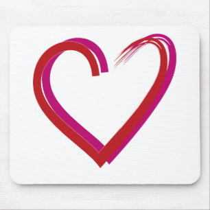 Valentine Red Heart Mousepad