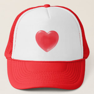 VALENTINE RED HEART TRUCKERKAPPE