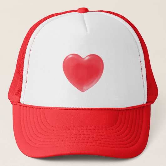 VALENTINE RED HEART TRUCKERKAPPE (Vorderseite)