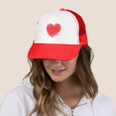 VALENTINE RED HEART TRUCKERKAPPE (Beispiel)