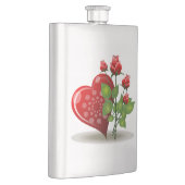 VALENTINE RED HEART UND ROTE ROSEN FLACHMANN (Rechts)