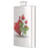 VALENTINE RED HEART UND ROTE ROSEN FLACHMANN (Links)