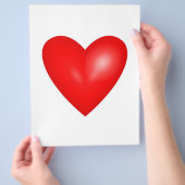 Valentine Red Heart Wedding Flyer (Hand)
