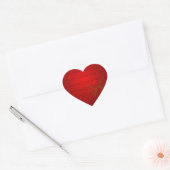 Valentine Red Hearts Herz-Aufkleber (Umschlag)
