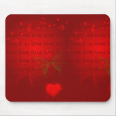 Valentine Red Hearts Mousepad (Vorne)
