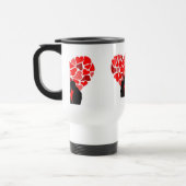 Valentine Red Hearts Reisebecher (Links)
