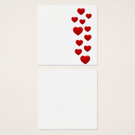 Valentine Red Hearts - Romantisches Herzmuster (Vorne & Hinten)