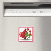 VALENTINE RED HERDE UND ROTE ROSEN MAGNET (In Situ (Geschirrspüler))