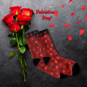 Valentine Red Multi Hearts Socken