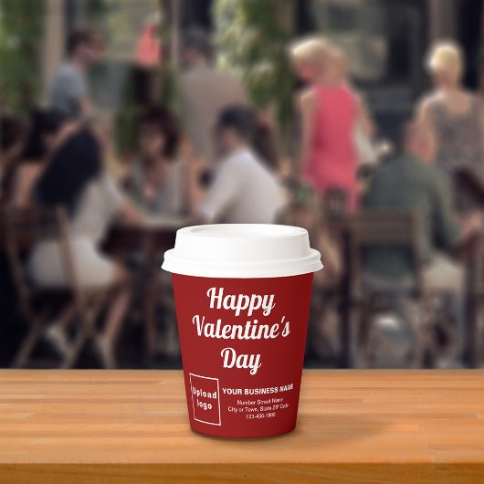 Valentine Red Paper Cup Pappbecher