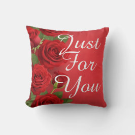 valentine red rose background romantic design kissen