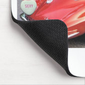 Valentine Red Split Window Corvette Classic Mousepad (Ecke)