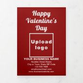 Valentine Red Trifold Card Dreifach Gefaltete Karte (Cover)