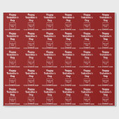Valentine Red Wrapping Paper Geschenkpapier (Flach)