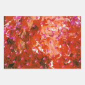 Valentine Reds Wrapping Paper Flat Sheet Set 3 Geschenkpapier Set (Vorderseite)