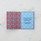 Valentine Rennwagen Feiertagskarte (Innenseite)