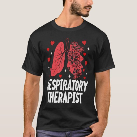 Valentine Respiratorischer Therapeut RT Valentinst T-Shirt (Vorderseite)