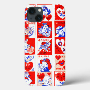 Valentine Retro Liebe schlägt Niedliche Muster Case-Mate iPhone Hülle