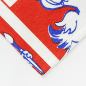 Valentine Retro Liebe schlägt Niedliche Muster Fleecedecke (Ecke)