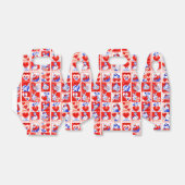 Valentine Retro Liebe schlägt Niedliche Muster Geschenkschachtel (Ungefaltet)