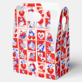 Valentine Retro Liebe schlägt Niedliche Muster Geschenkschachtel (Geöffnet)