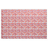 Valentine Retro Liebe schlägt Niedliche Muster Stoff (Fat Quarter (45,7 x 55,9 cm))