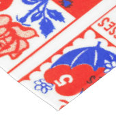 Valentine Retro Liebe schlägt Niedliche Muster Tischdecke (Schrägansicht)