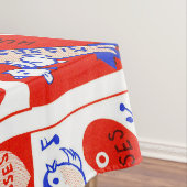 Valentine Retro Liebe schlägt Niedliche Muster Tischdecke (Beispiel)