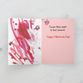 Valentine Riddle Foolish Liebe Card Feiertagskarte (Innenseite)