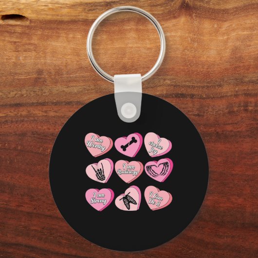 Valentine Röntgentechniker Radiologiker Schlüsselanhänger (Vorderseite)