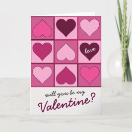 Valentine Rosa Grafik hebt Text nach unten Feiertagskarte