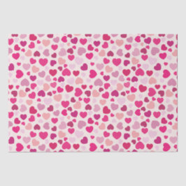 Valentine Rosa Herz mit Weiß Seidenpapier