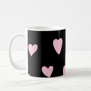 Valentine Rosa Herzen: Vintage Liebe. Kaffeetasse
