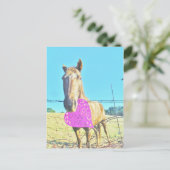 Valentine Rosa und Türkis Feiertagspostkarte (Stehend Vorderseite)