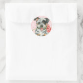 Valentine Rose ACD Runder Aufkleber (Tasche)