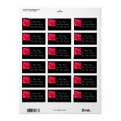 VALENTINE-ROSE ADRESSAUFKLEBER (Vorne)