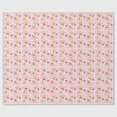 Valentine Rose Akita Geschenkpapier (Flach)