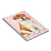 Valentine Rose Akita Notizblock (Rechte Seite)