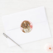 Valentine Rose APS Runder Aufkleber (Umschlag)