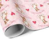 Valentine Rose Basenji Geschenkpapier (Rolleneckpunkt)