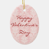 Valentine Rose Basset Keramik Ornament (Hinten)