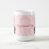 Valentine Rose Black Lab Kaffeetasse (Mittel)