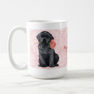 Valentine Rose Black Lab Kaffeetasse