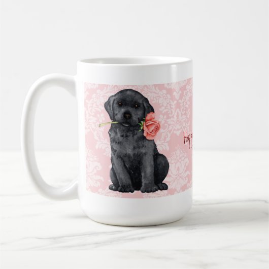 Valentine Rose Black Lab Kaffeetasse (Links)