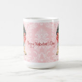 Valentine Rose Bluetick Kaffeetasse (Mittel)